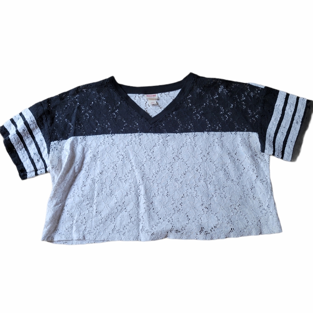 Mossimo Lace Sheer Game-Day Style Top sz XXL